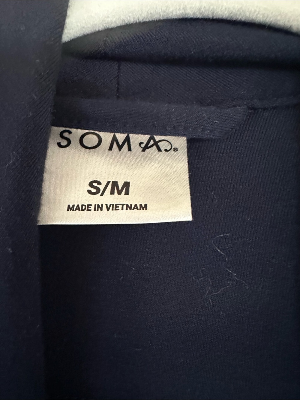 Soma Navy Lightweight Short Robe - Picture 2 of 4